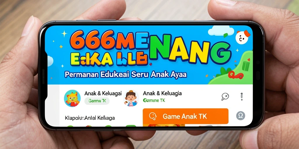 Tampilan antarmuka 666MENANG yang ceria dan edukatif.