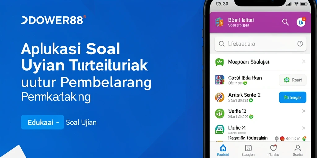 Tampilan antarmuka aplikasi DOWER88 yang menarik dan interaktif.