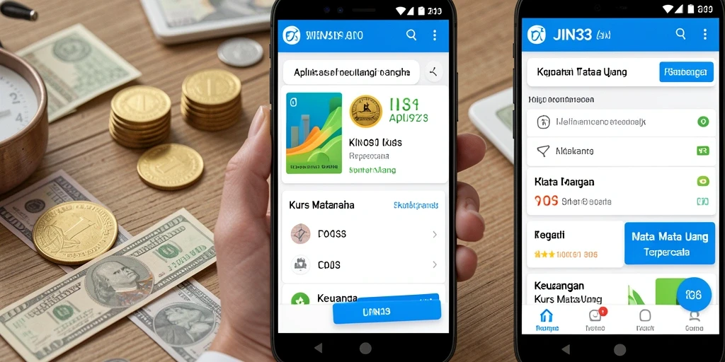 Tampilan antarmuka JIN33 yang informatif untuk Kurs Mata Uang.