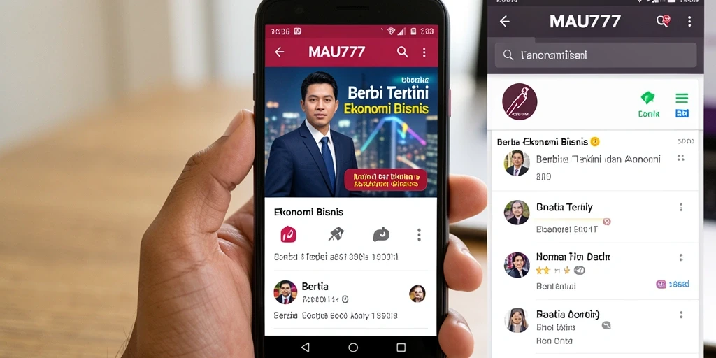 Antarmuka aplikasi MAU777 yang informatif dan mudah digunakan.