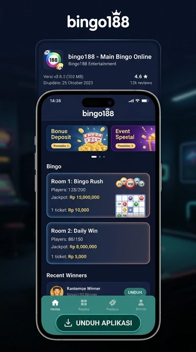 Tampilan halaman APK bingo188