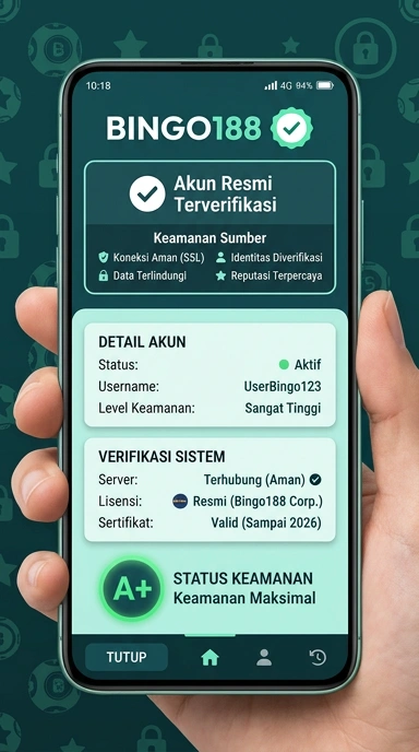 Tampilan kanal resmi bingo188